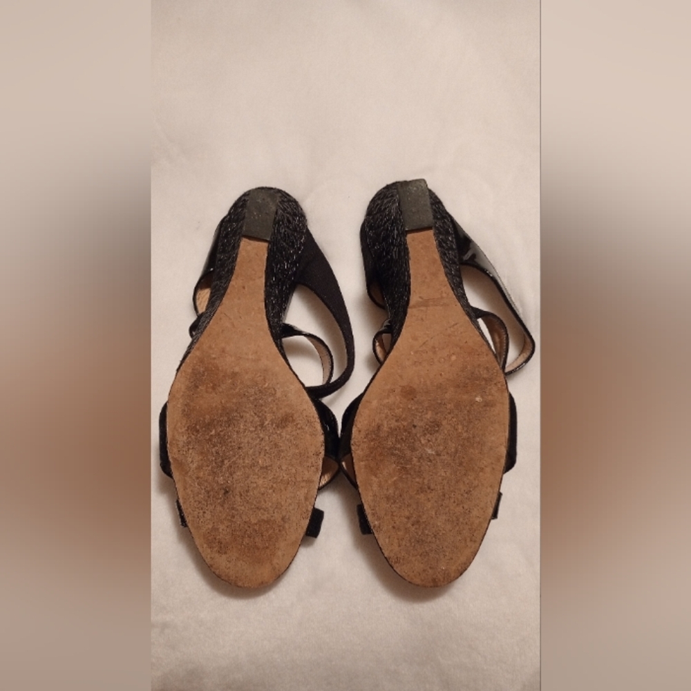 SALE Manolo Blahnik Black Sandals - Picture 7 of 14